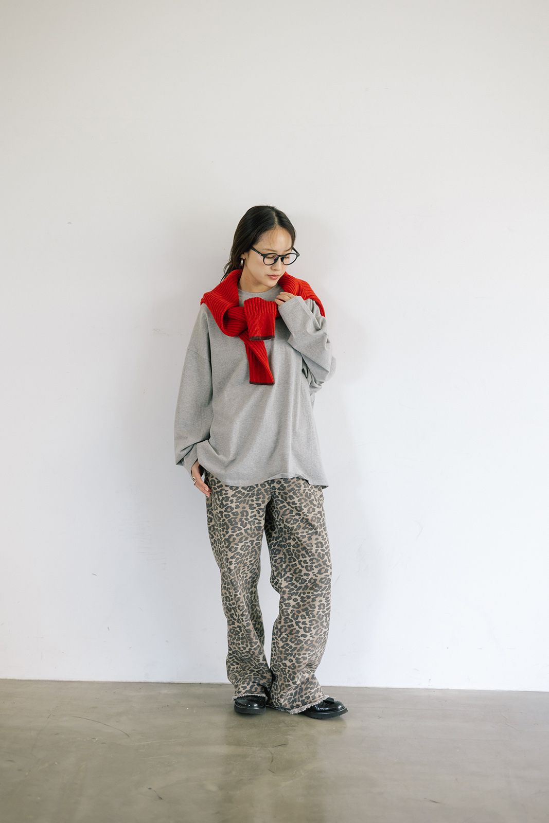 ベーシックロングTシャツ (グレー) Basic Long Sleeve T-shirt (Gray) / 26AW