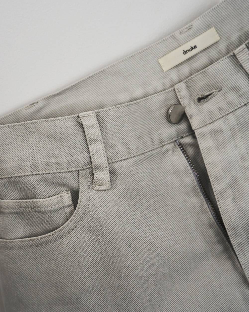 Wide Cocoon Denim / ワイドコクーン デニムパンツ (L/gray) / 26SS