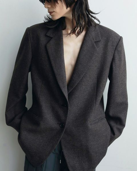 【25AW】Herringbone Wool Jacket / ヘリンボーン ウールジャケット (ブラウン)