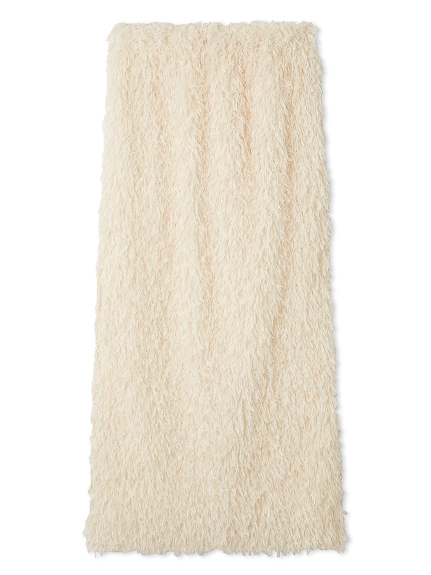 Feather slit skirt / フェザースリットスカート (ホワイト) / 25AW