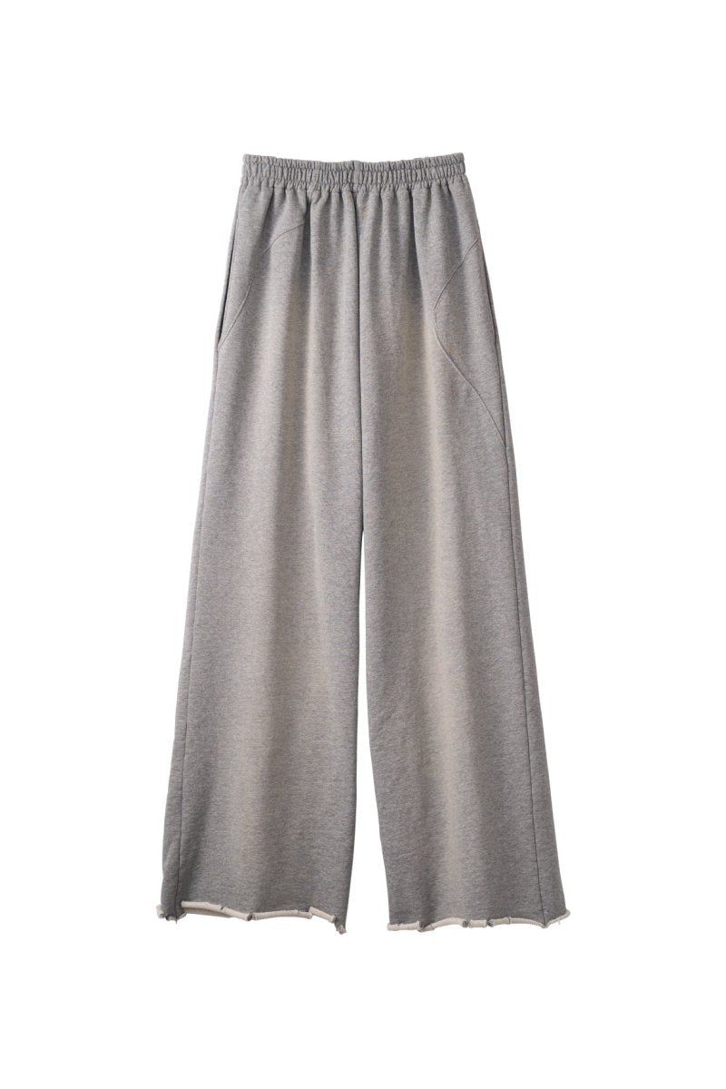 wide-leg sweatpants(unisex) / ワイドレッグ スウェットパンツ (グレー) / 25AW