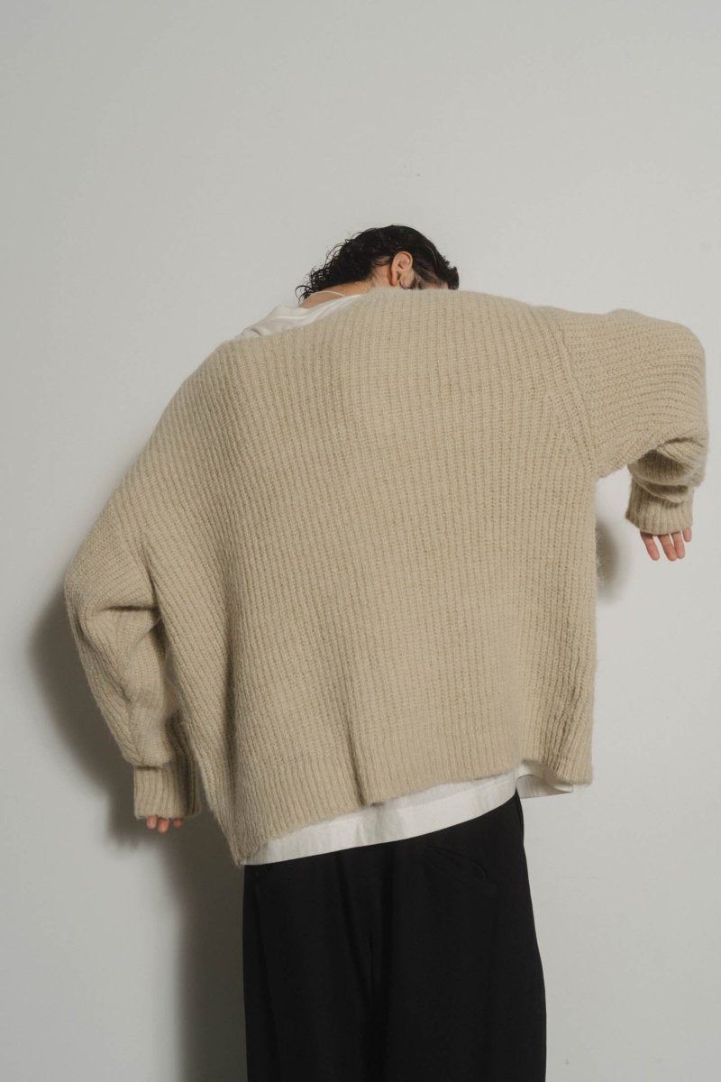 Knuth Marf - Uneck knit pullover (unisex) / Uネックニットプルオーバー (ピンク) | Sir  online store / サー オンラインストア