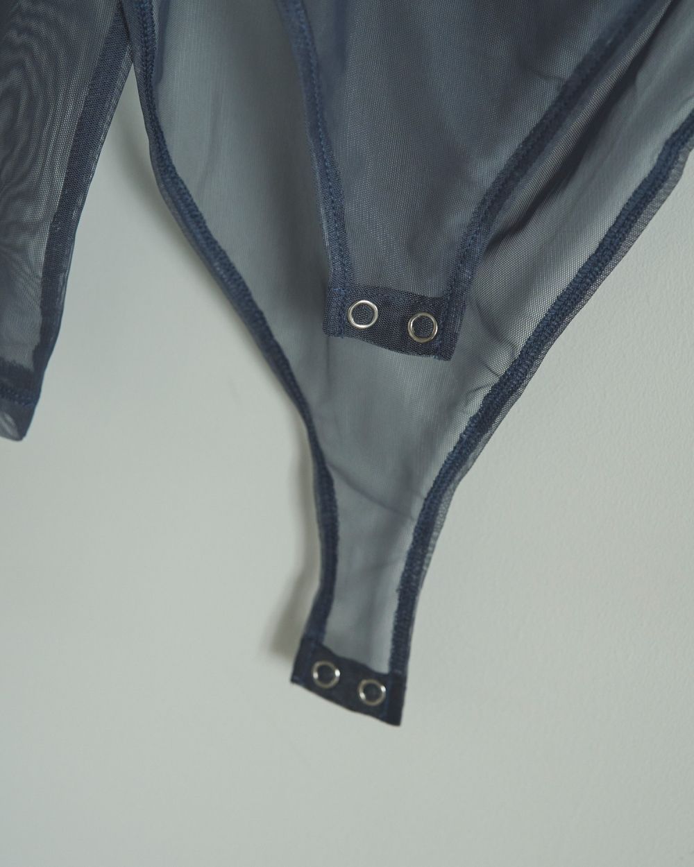 【25AW】Tulle Gather Bodysuit / チュールギャザーボディースーツ (ブルー)