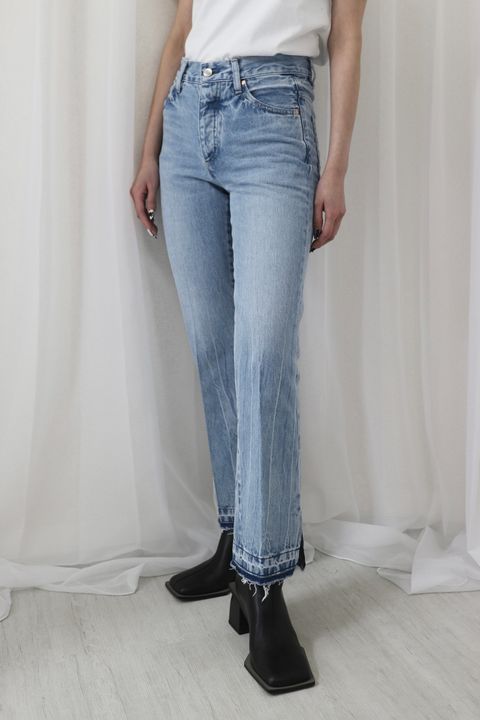 THE BOOTS JEAN TROUSERS / ブーツデニムトラウザー / レディース (ブリーチブルー)