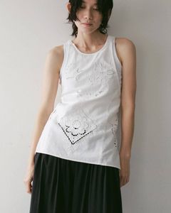 カットワークレースエプロン (ホワイト) Cutwork Lace Apron (White) / 27SS