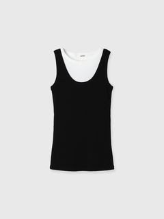 【25SS】THE LAYERED TANK / レイヤードタンクトップ (ブラック)