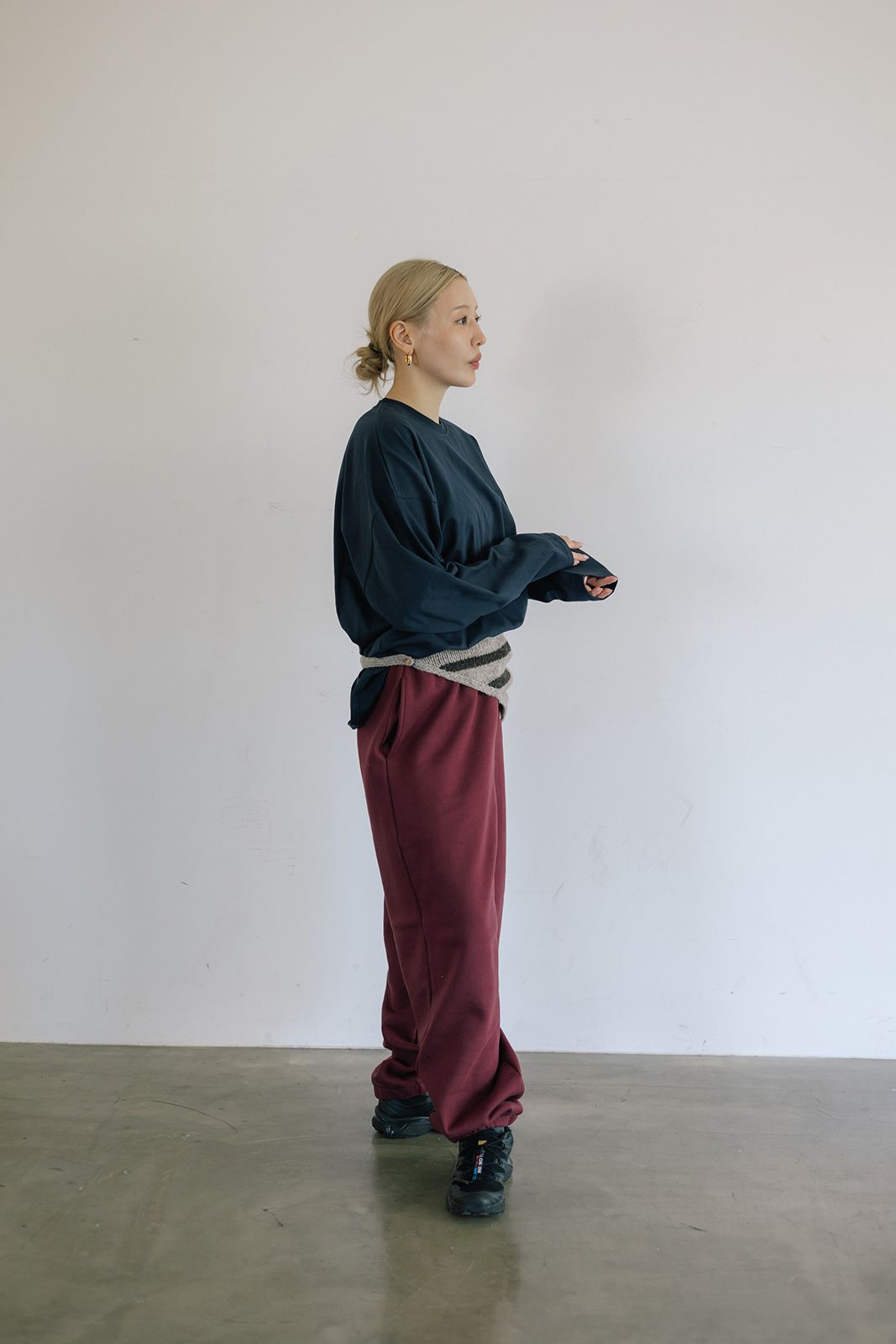 ベーシックロングTシャツ (ネイビー) Basic Long Sleeve T-shirt (Navy) / 26AW