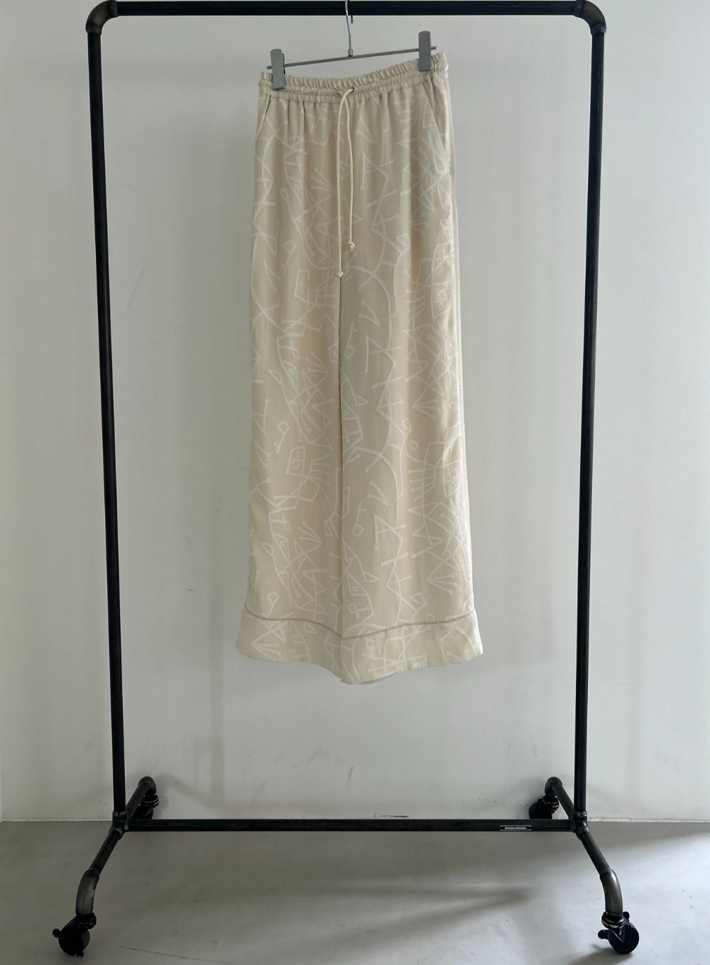 Noah jacquard pants / ジャガードパンツ (アイボリー)