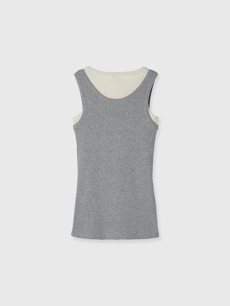 CREDONA - 【25SS】THE LAYERED TANK / レイヤードタンクトップ