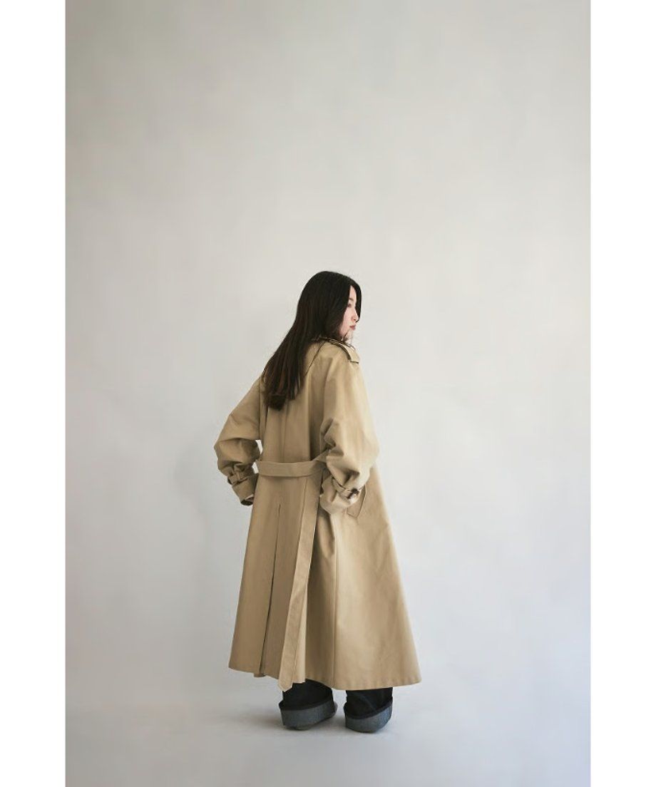 THINK FUR - 【25AW】Oversized Trench Coat (ベージュ