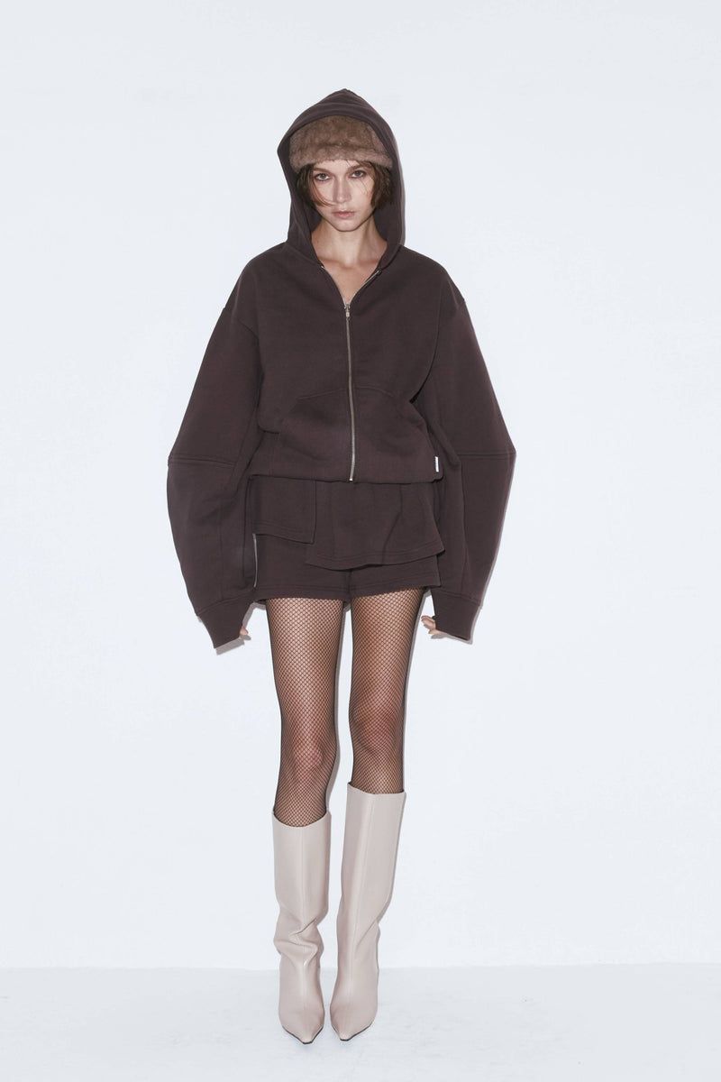 エッジフリルショーツ (ブラウン) Edge frill shorts (Brown)