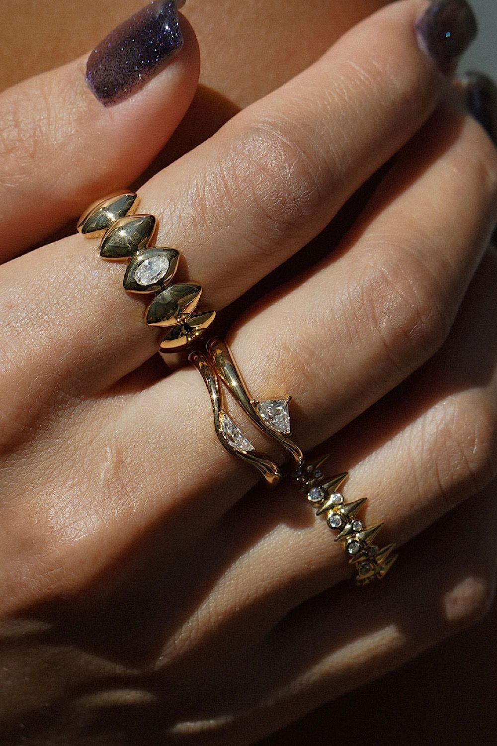 KORŌNĒ WIDE RING / コローン ワイド リング STERLING SILVER 925 (ゴールドベルメイユ)