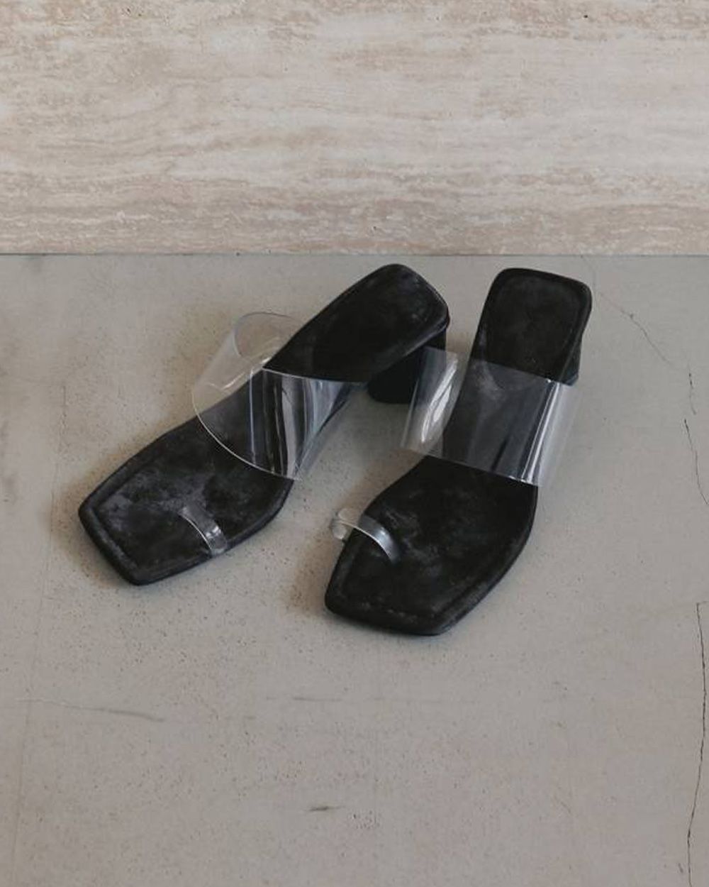 Square Clear Sandals (Clear) / スクエア クリアサンダル (クリア) / 26SS