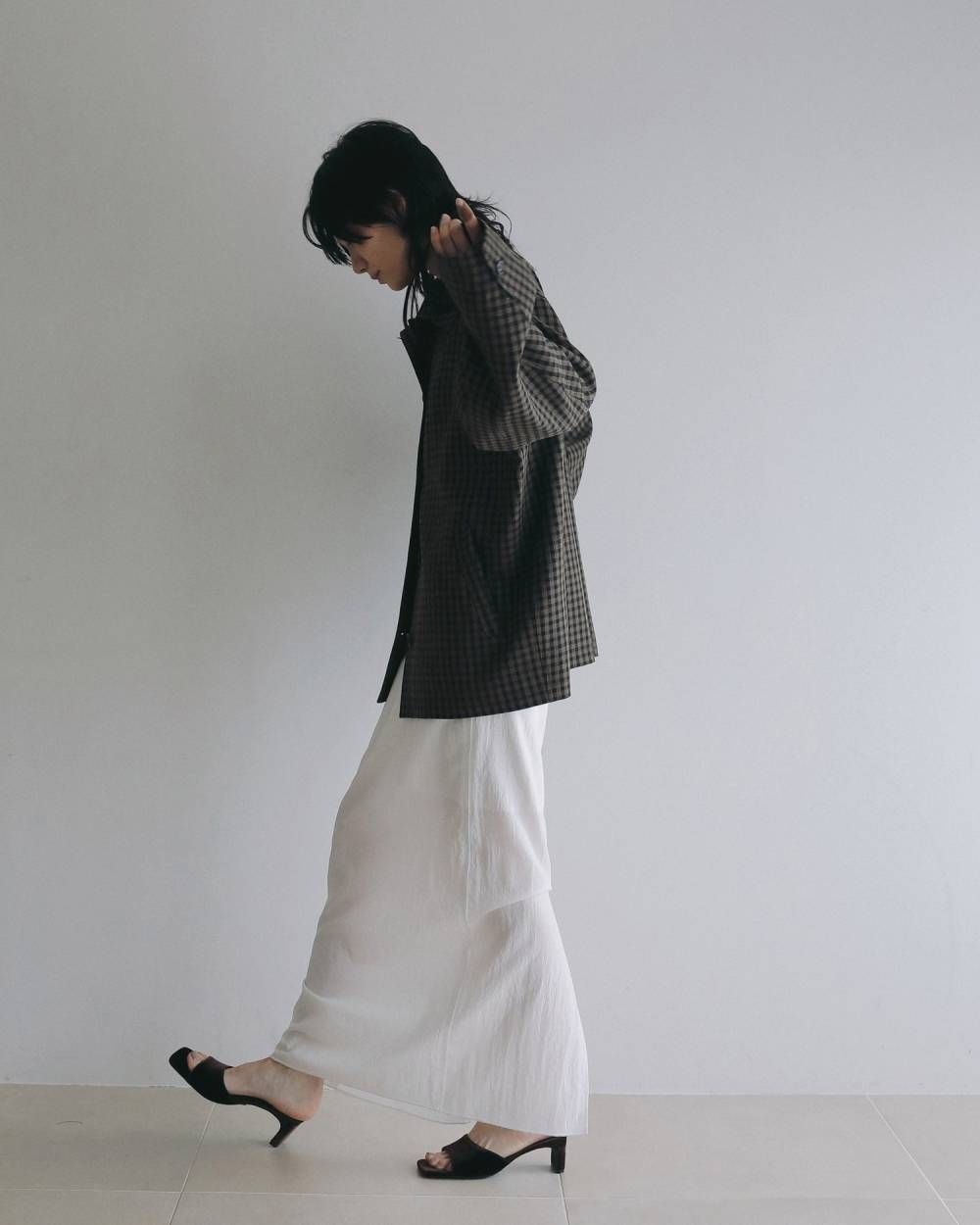 シアーペンシルスカート (ホワイト) Sheer Pencil Skirt (White) / 26SS
