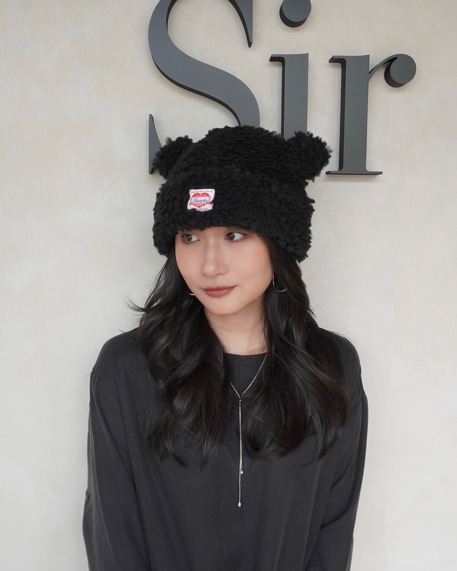 【25AW】Bear Beanie / ベアビーニー (ブラック)