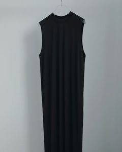 Sleeveless Cut Onepiece / スリーブレス カット ワンピース (ブラック)