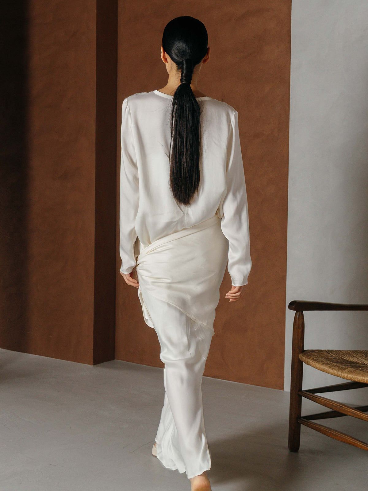 キュプラ トップス (アイボリー) CUPRO TOPS (Ivory) /  26SS