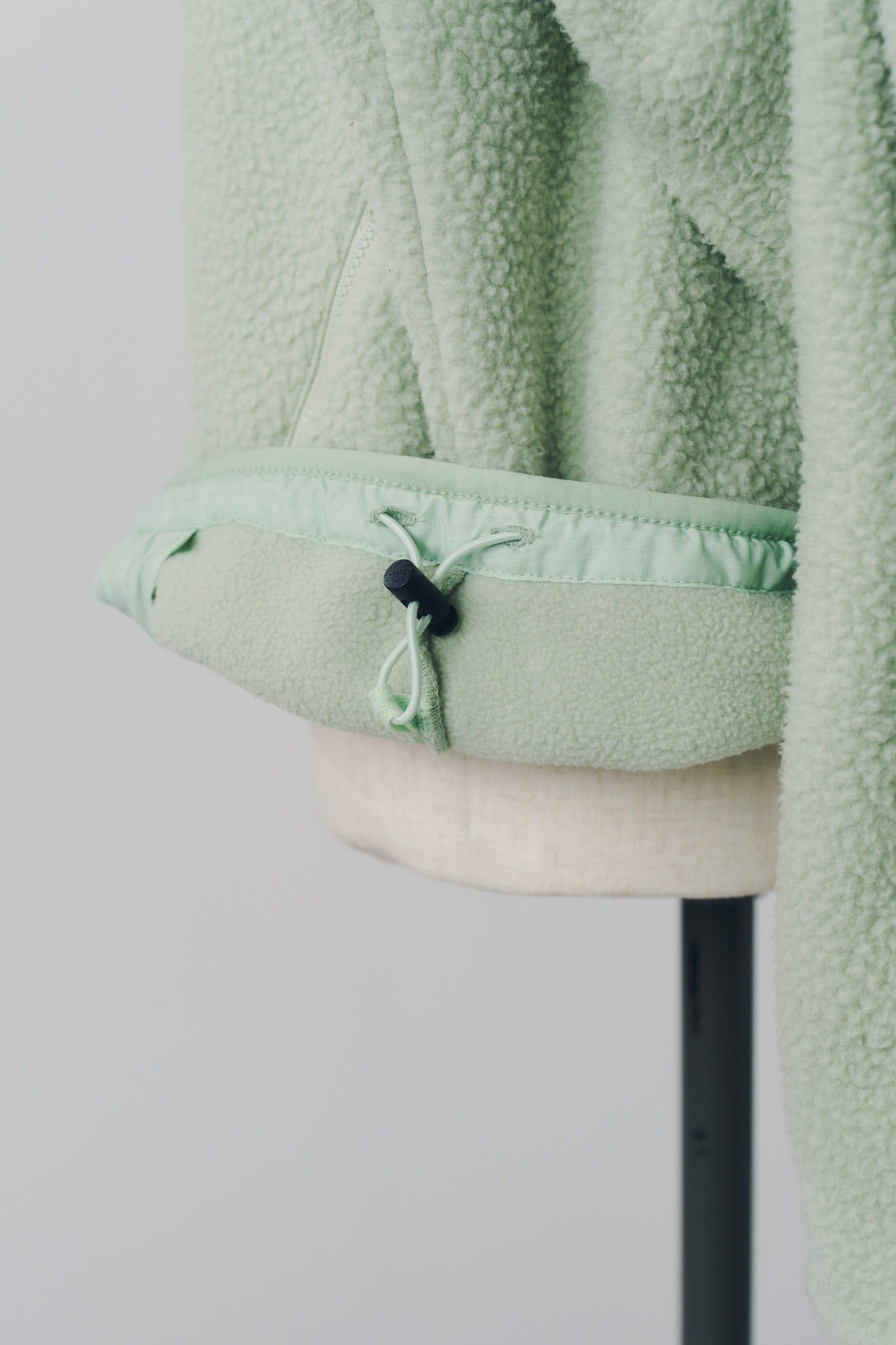 カーブジップ ボアフーディ (ミント) curved zip boa hoodie(unisex) (Mint) / 26AW