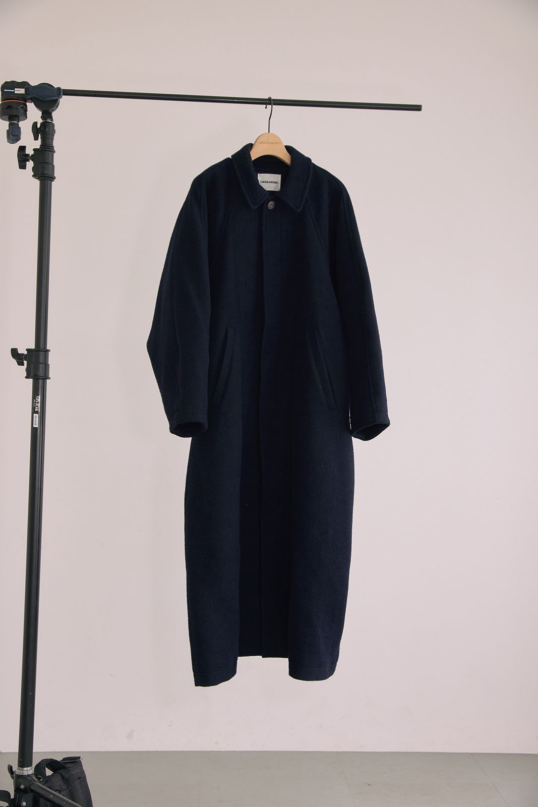 ラグランスリーブロングコート (ネイビー) Raglan Sleeve Long Coat (Navy) / 26AW