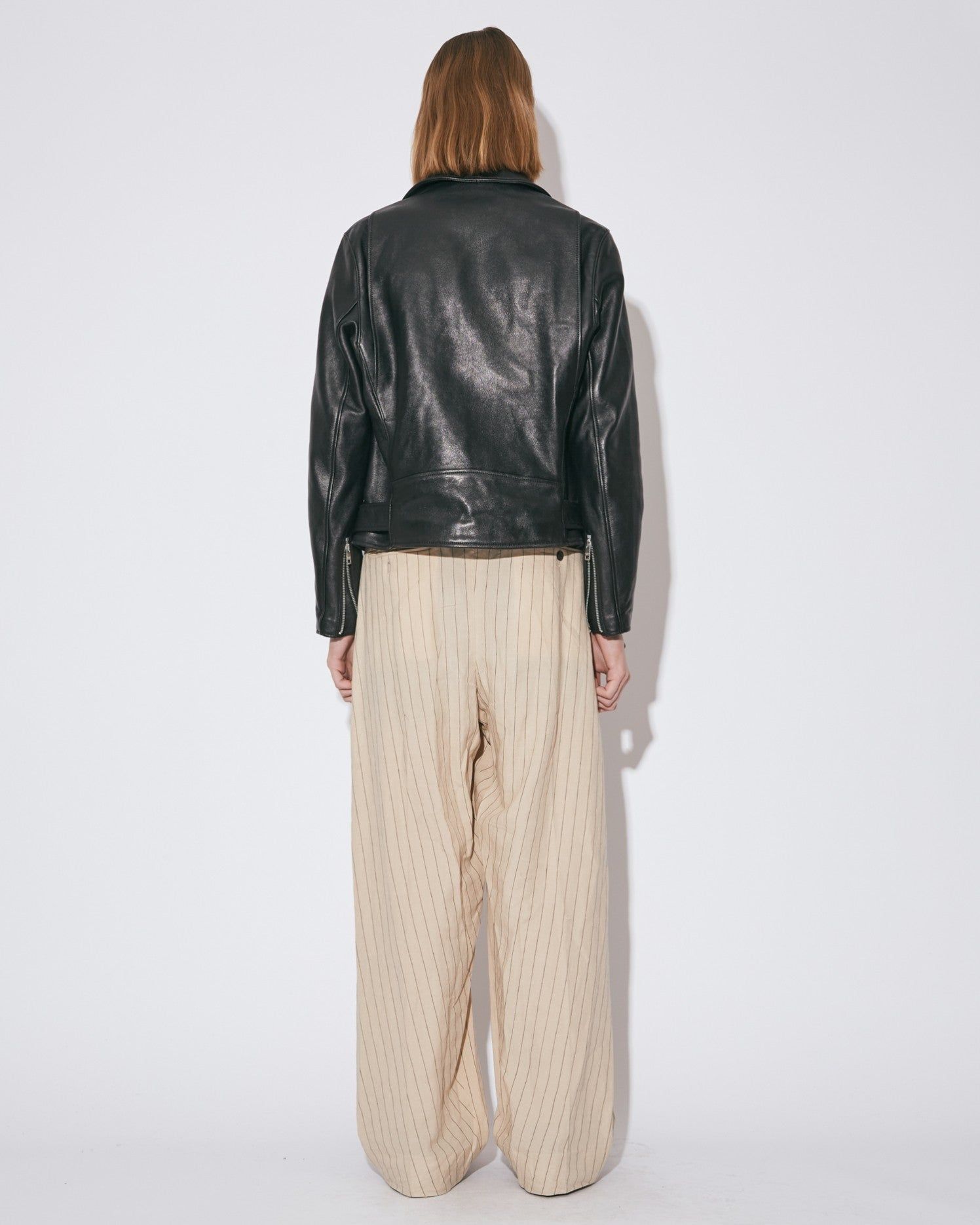 vintage leather riders jacket / ヴィンテージレザー ライダースジャケット (ブラック) / メンズ