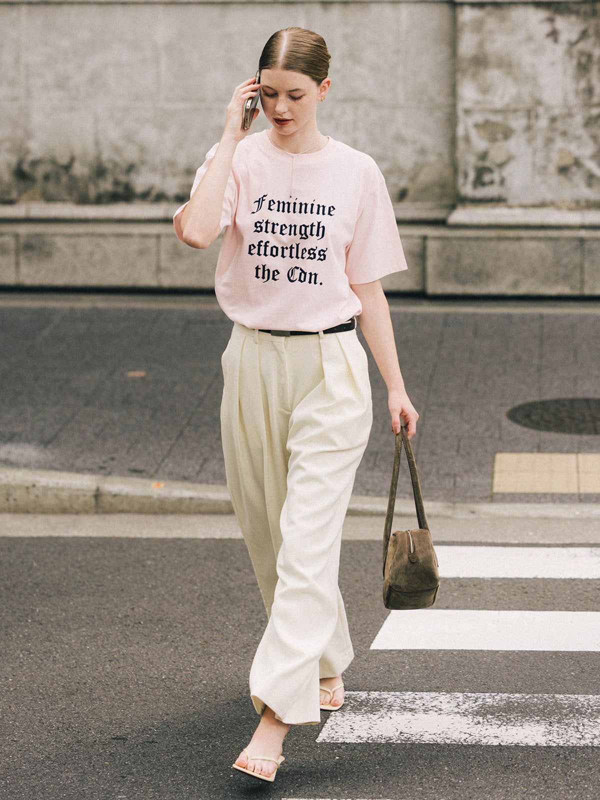 パーマネント Tシャツ (FLOCKY OLD ENGLISH) PARMANENT TEE (FLOCKY OLD ENGLISH) /  26SS