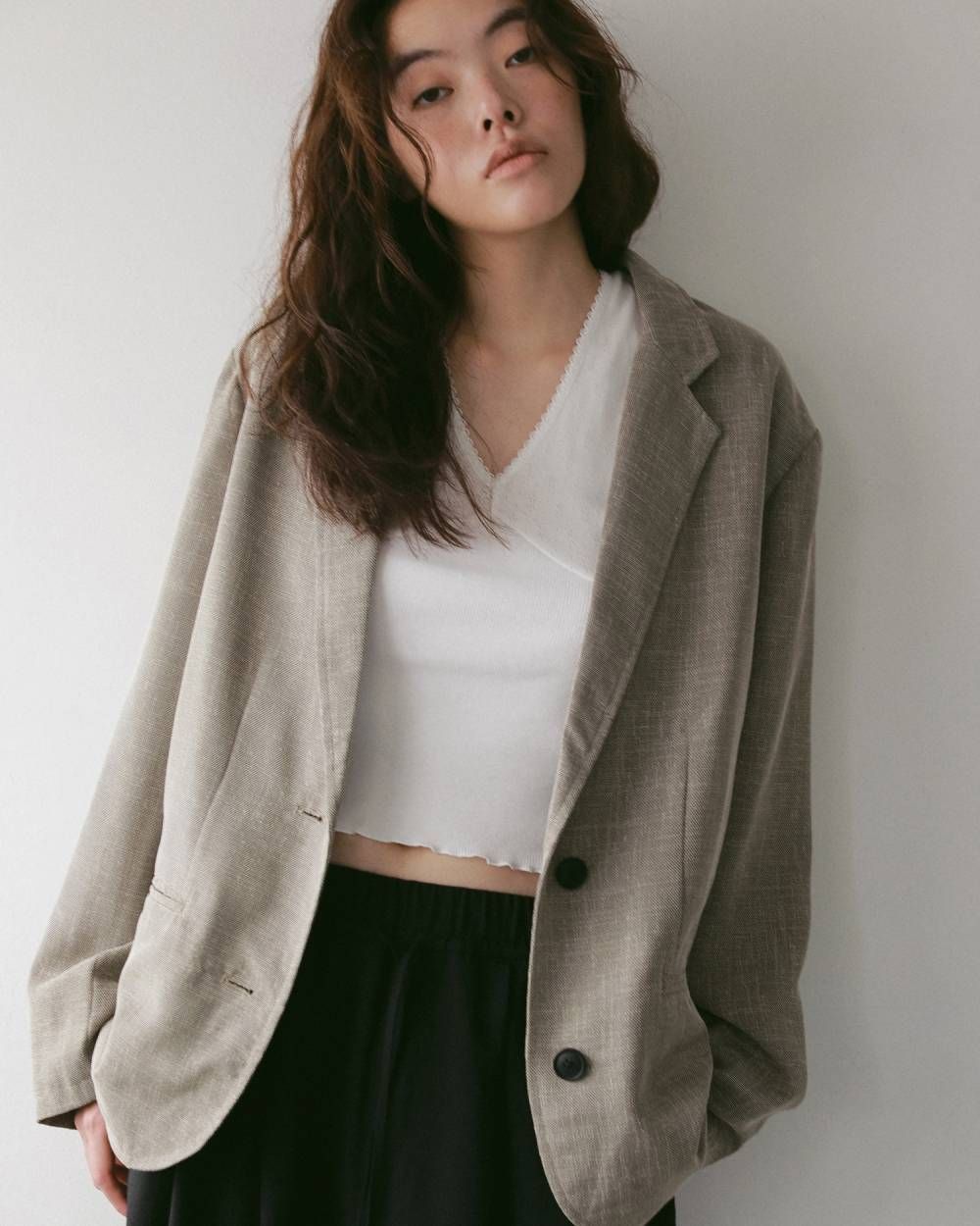 ヴィンテージ パターンメッシュ タンクトップ (ホワイト) Vintage Patternmesh Tanktop (White) / 27SS