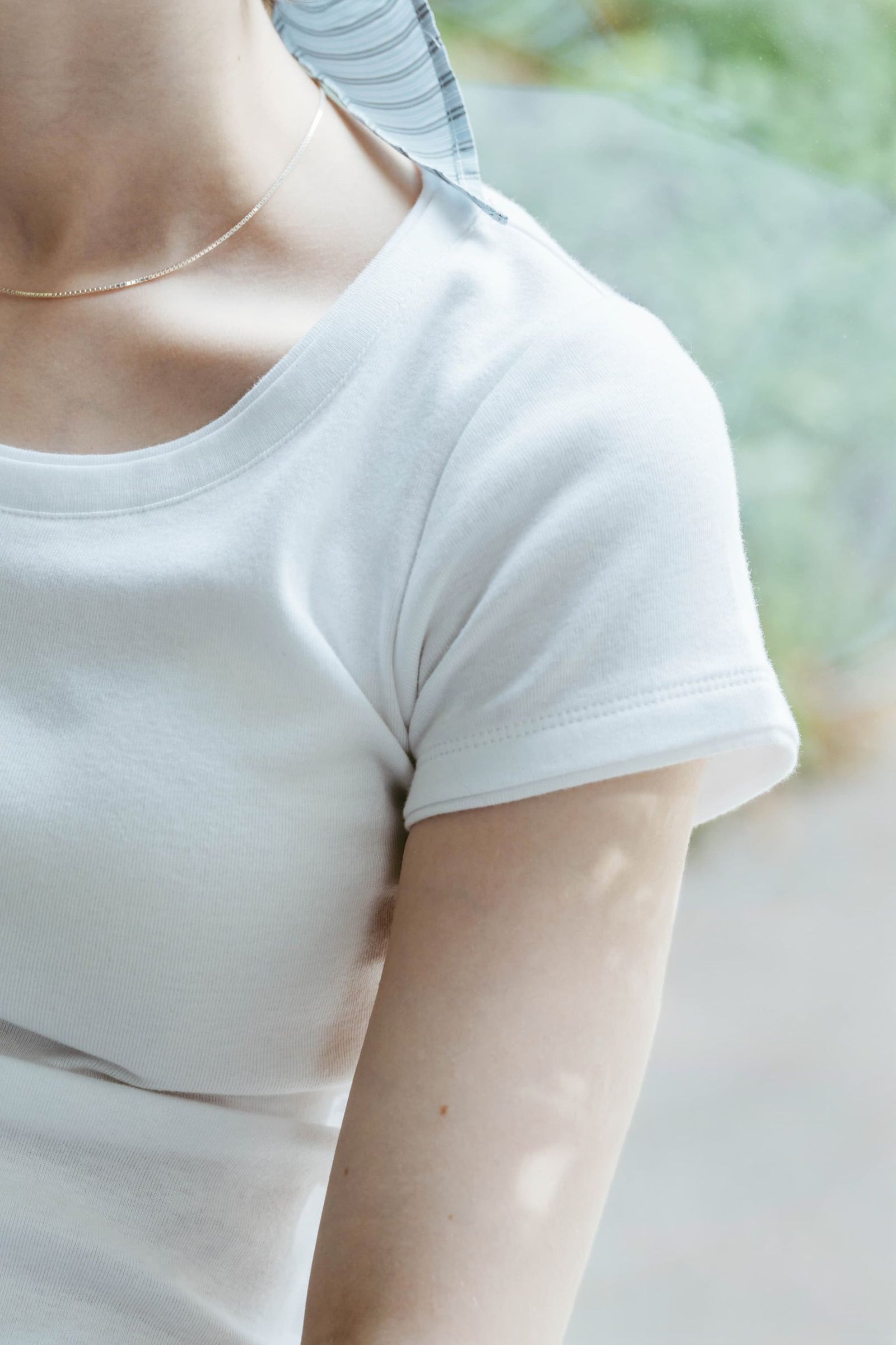 レイヤード クルーネックTシャツ (ホワイト) layered crewneck tee (Whtie) /  26SS