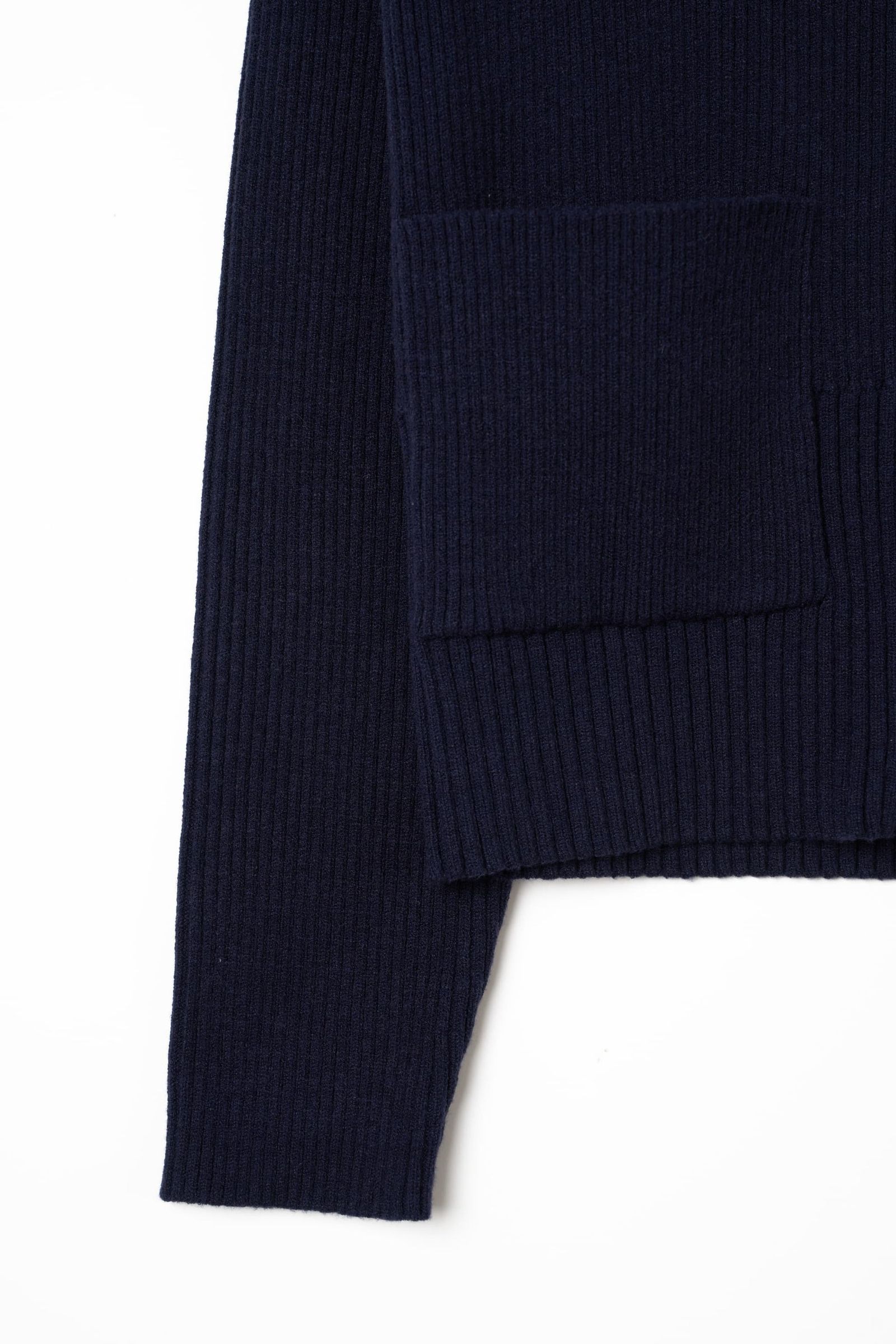 ニットパーカー (ネイビー) hooded knit parka (Navy) / 26AW