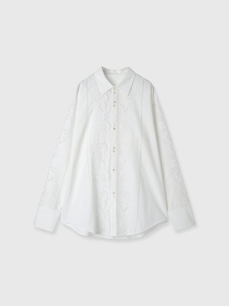 新品未使用✴︎Ebure 定4.2万 コットンシルク シャツブラウス 38 ブルー ebure 【値下げ】EBURE シルクコットンストライプ Wポケット
