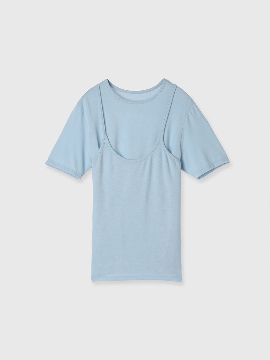 【25SS】SMOOTHY SET TEE SHIRT / スムージー セットTシャツ (サックス)
