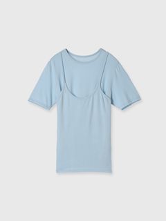 【25SS】SMOOTHY SET TEE SHIRT / スムージー セットTシャツ (サックス)