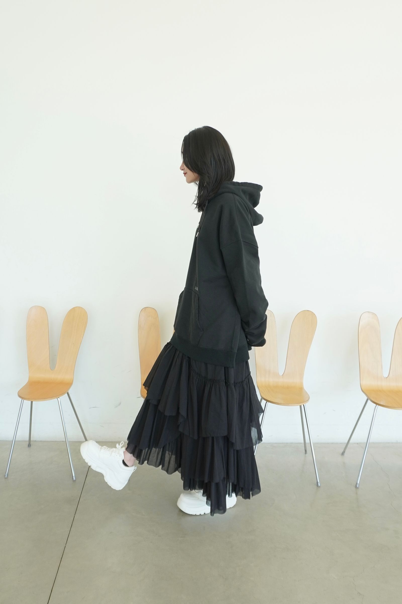 OVER SWEAT HOODIE (NOIR) / Sir別注スウェットフーディ (ノワール)