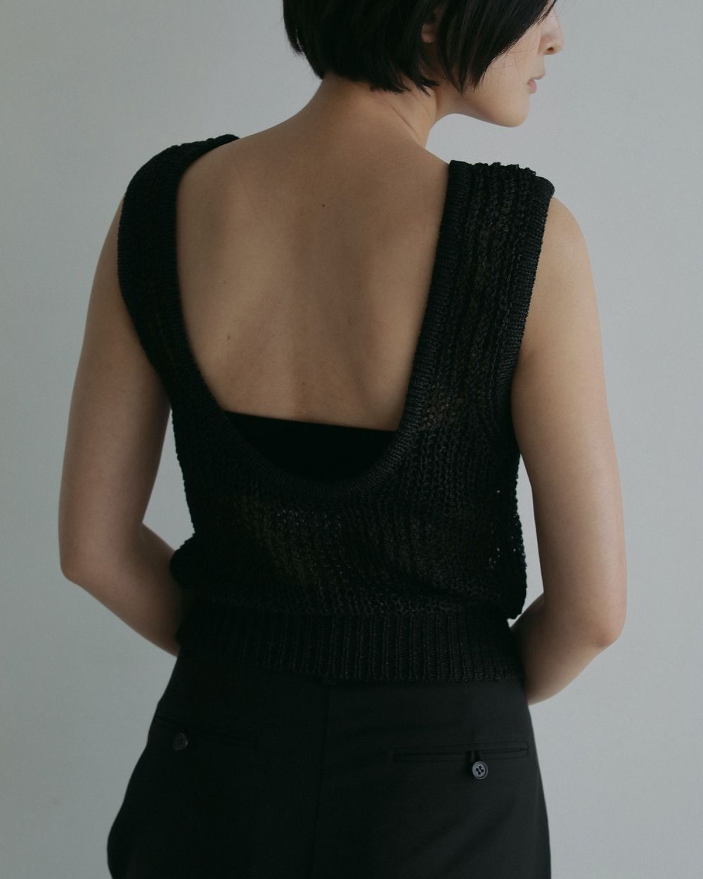 ànuke - Paperyarn Knit Tanktop / ペーパーヤーン ニットタンク