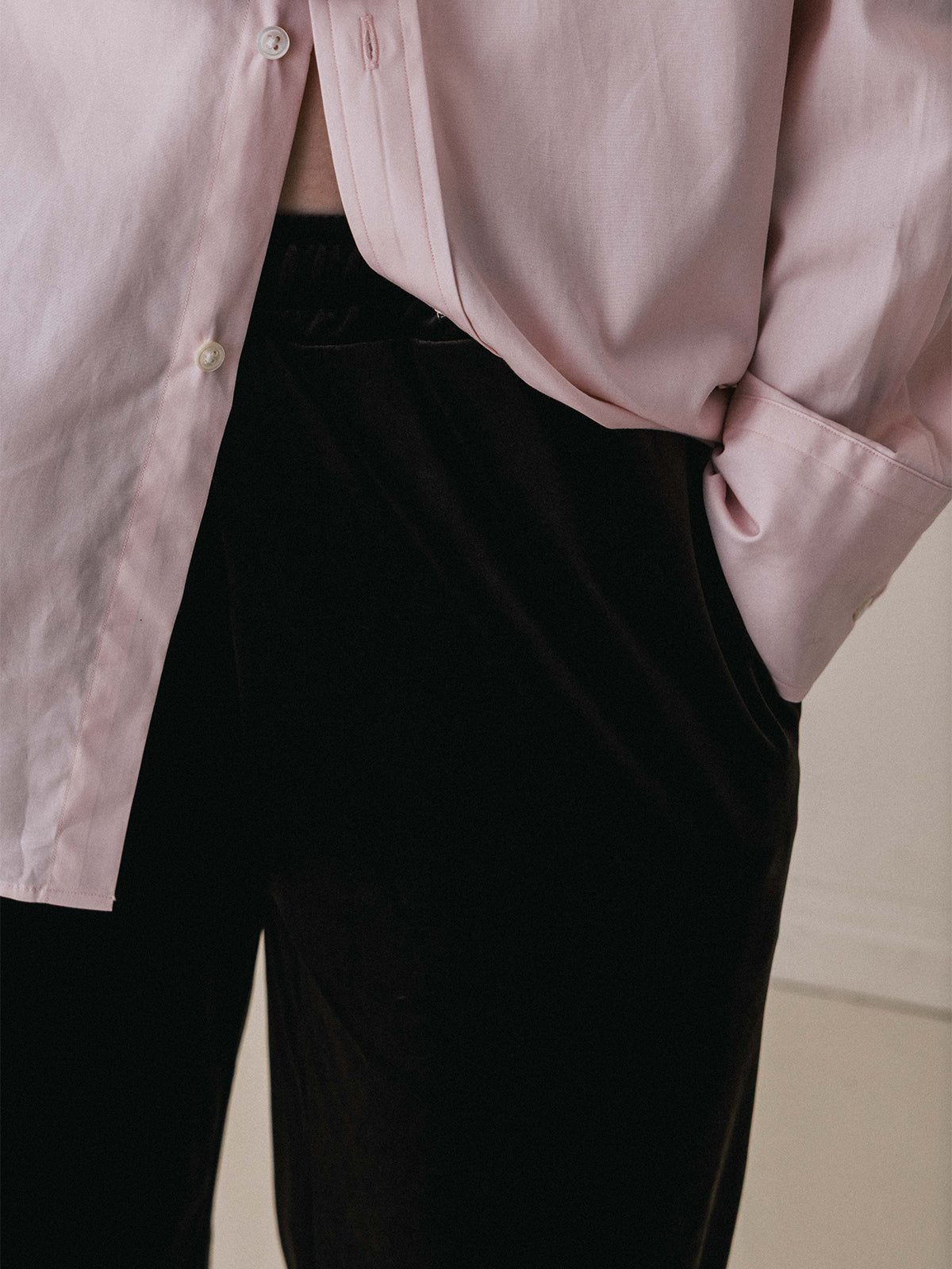 【25AW】HILTON VELOUR PANTS / ヒルトンベロアパンツ (ブラウン)
