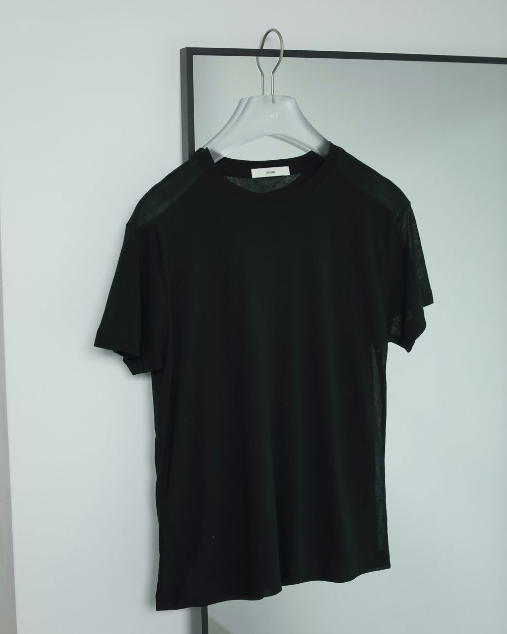 Sheer Slub T-shirts / シアースラブ Tシャツ (ブラック)