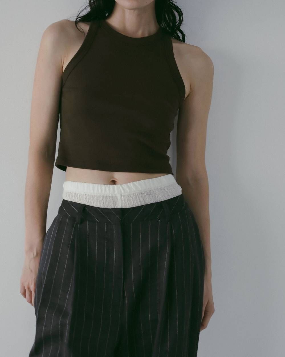 リネンタックパンツ (ネイビー) Linen Tuck Pants (Navy) /  26SS