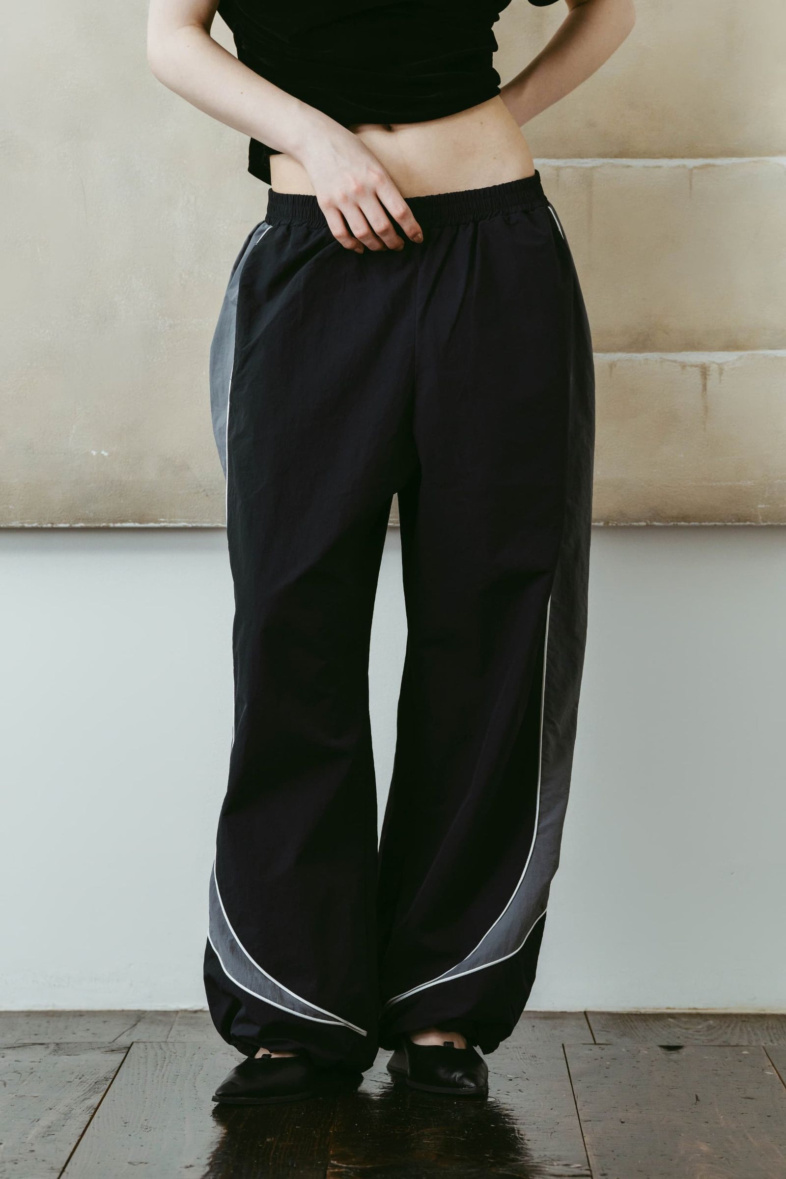 ナイロンイージーパンツ (ネイビー) nylon easy pants(unisex) (Navy) /  26SS