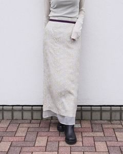 Louise jacquard skirt / ルイーズジャカードカート (イエロー)