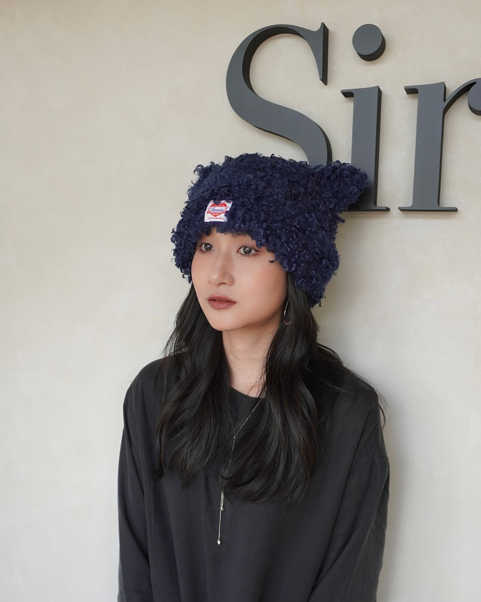 【25AW】Bear Beanie / ベアビーニー (ネイビー)