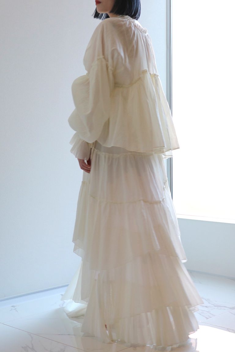 CASA FLINE - 【1番人気】COTTON TIERED SKIRT / コットンティアード  