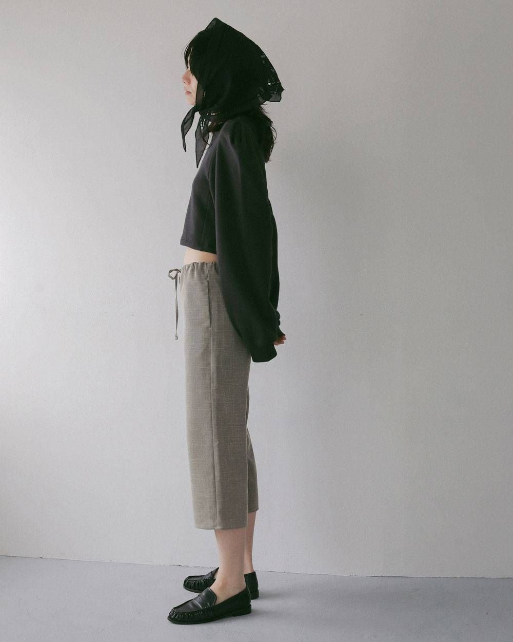ツイードメッシュ カプリパンツ (グレージュ) Tweed Mesh Capripants (Graige) / 27SS