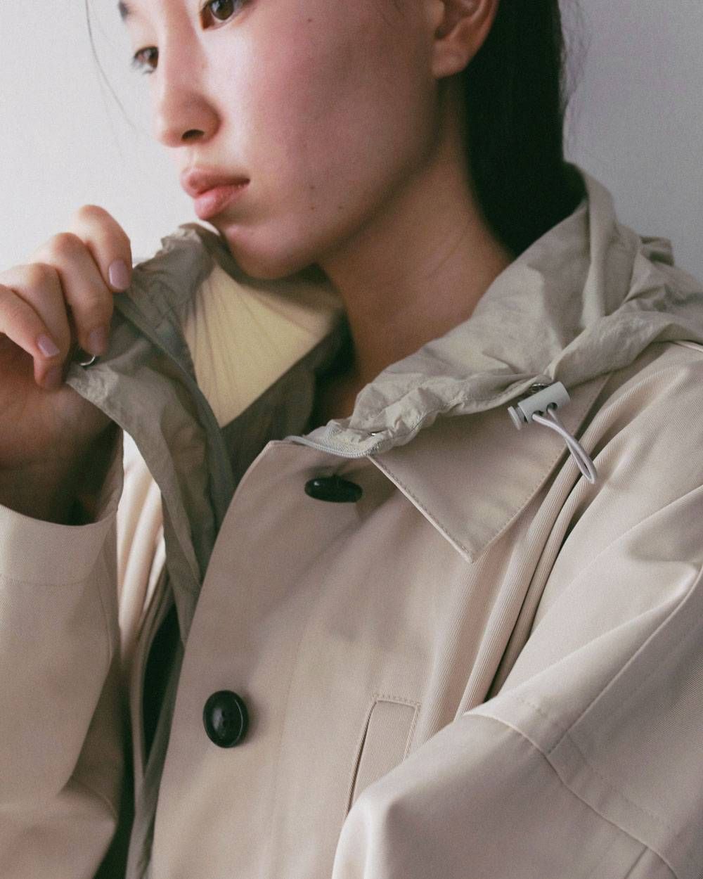 オーバーハーフコート (アイボリー) Over Half Coat (Ivory) / 27SS