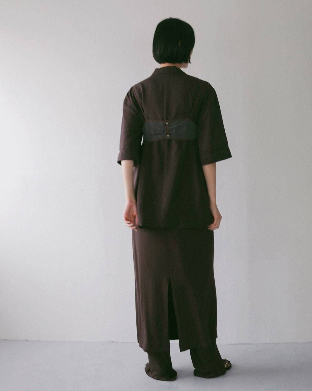 レイヤード ラフパンツ (ブラウン) Layered Rough Pants (Brown) / 27SS
