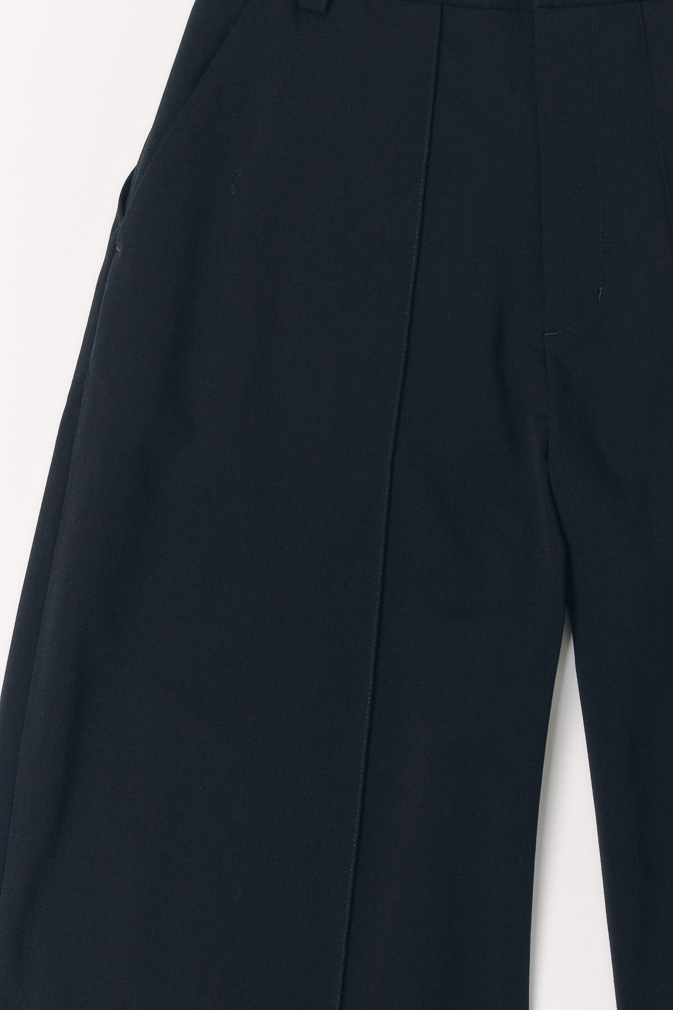 ダブルヘムトラウザー (ブラック) double hem trousers(unisex) (Black) / 26AW