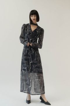 puff sleeve sheer one piece / パフスリーブシアーワンピース (パターン) / 25SS