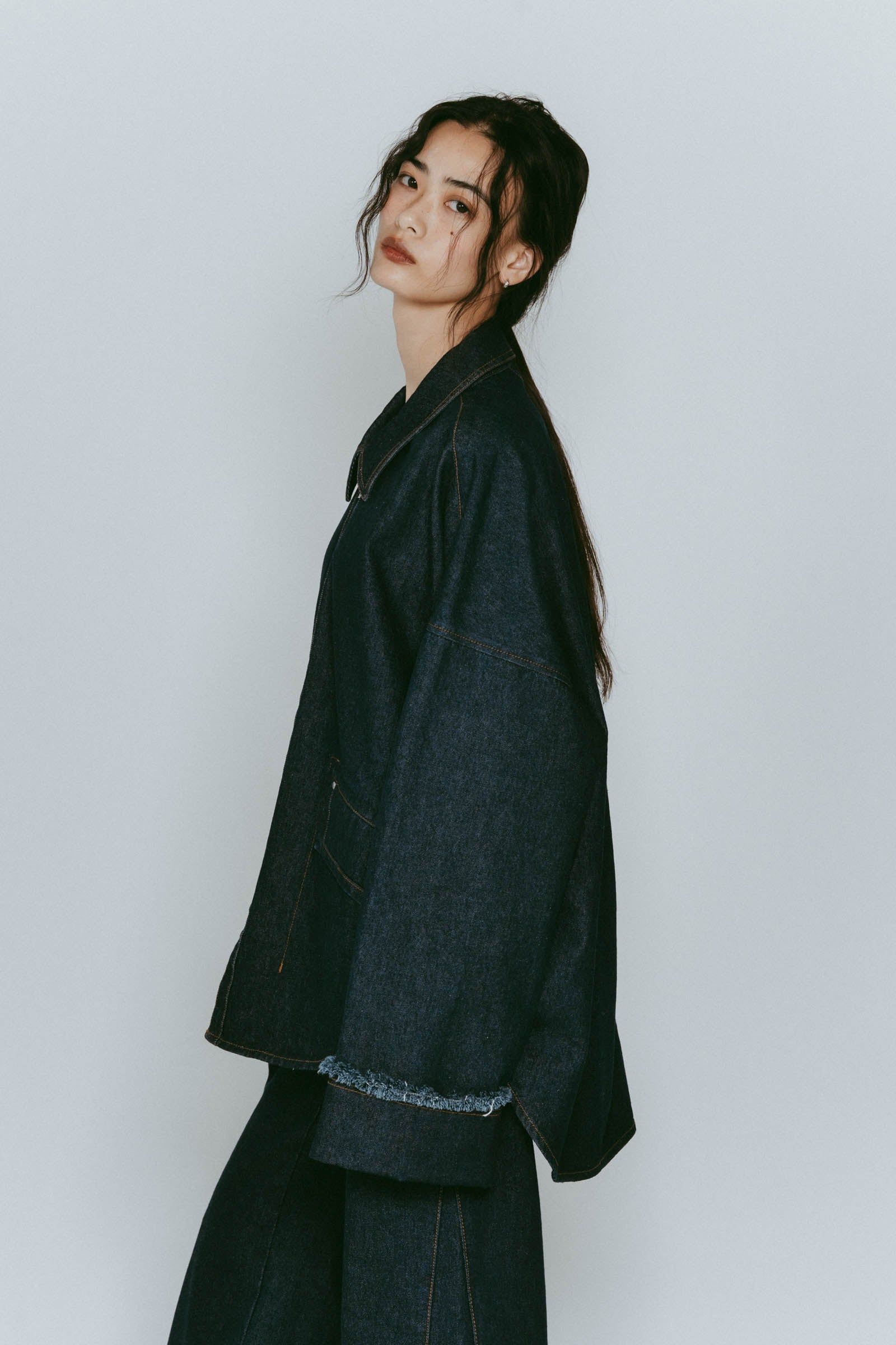 denim over shirt jacket(unisex) / デニムオーバーシャツジャケット (インディゴ) / 25AW