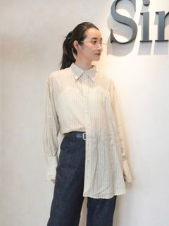 【25AW】GEOMETRIC SHIRT / ジオメトリックシャツ (ベージュ)
