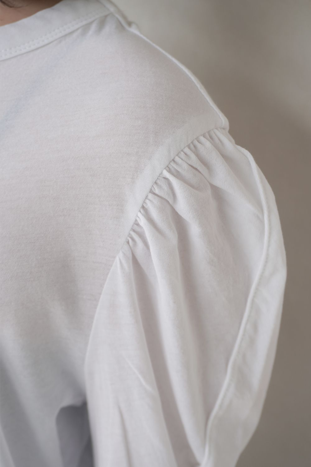 SHEF PUFF SLEEVE T-SHIRT / パフスリーブTシャツ (ホワイト)
