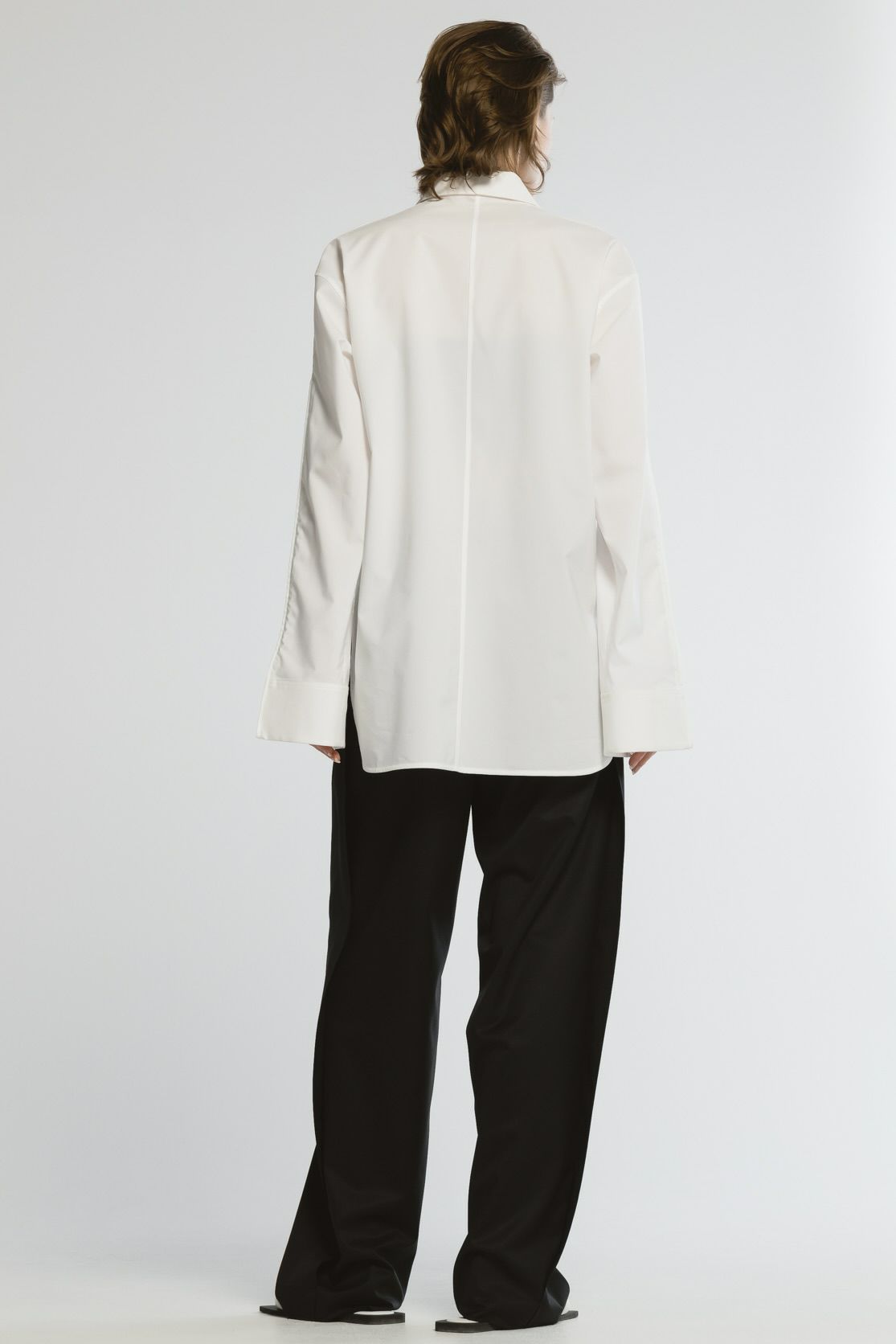 【25SS】SUPIMA ZIP SHIRT / ジップスリーブシャツ (ホワイト)