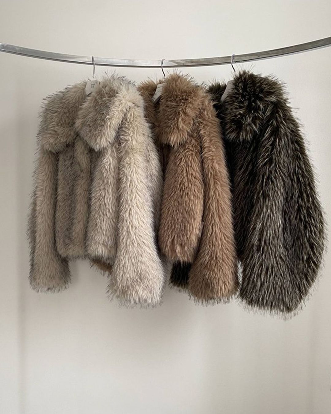 【先行予約】【26TH-09】ムートン調2ウェイファーコート (ライトグレー) 2way Collar Fox Like Fur Coat (L.gray) /  エコファー  /  フェイクファー 【受注期間6/14 23:59まで】